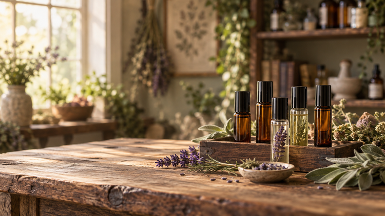 Essential Oil Perfumes & Roller Wellness Blends
