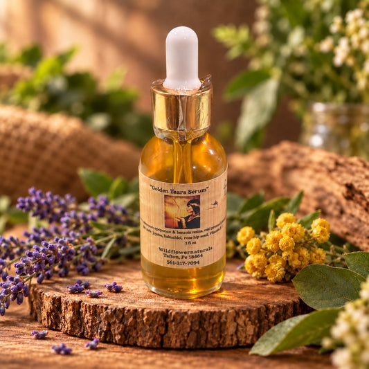 Golden Tears Serum amber dropper bottle